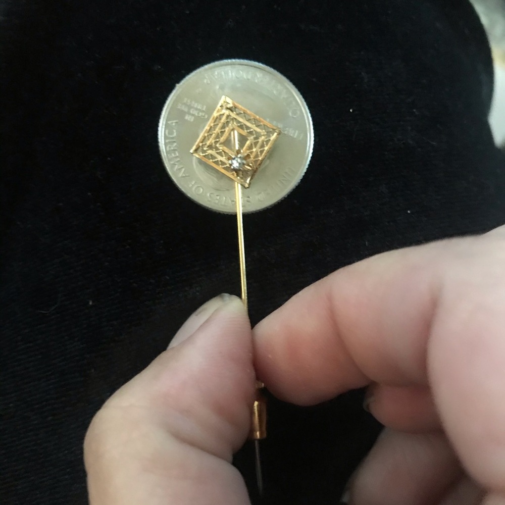 Diamond stick pin
